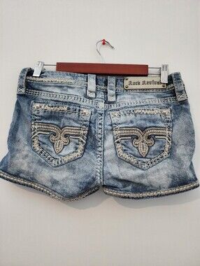 Rock Revival Arlia Denim Shorts Size 27 Women's Summer Classic